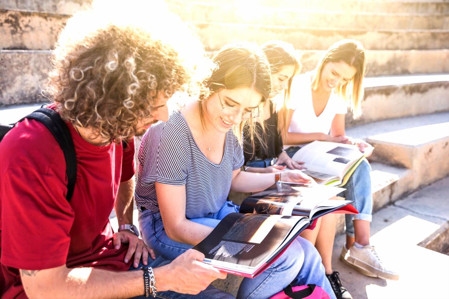 Business leader reviewing financial documents